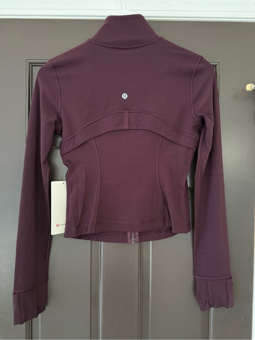 Lululemon Cropped Define Jacket 6 Black Plum Nulu Purple NWT New - Picture 6 of 6